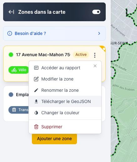 button add zone