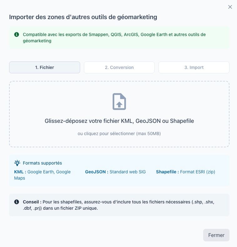 import de zones